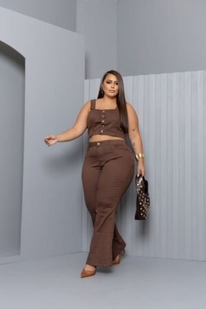 CALCA FLER MARRON 008 - Image 2