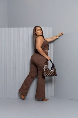 CALCA FLER MARRON 008 - Image 3