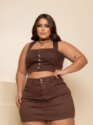 SHORT SAIA MARRON 002